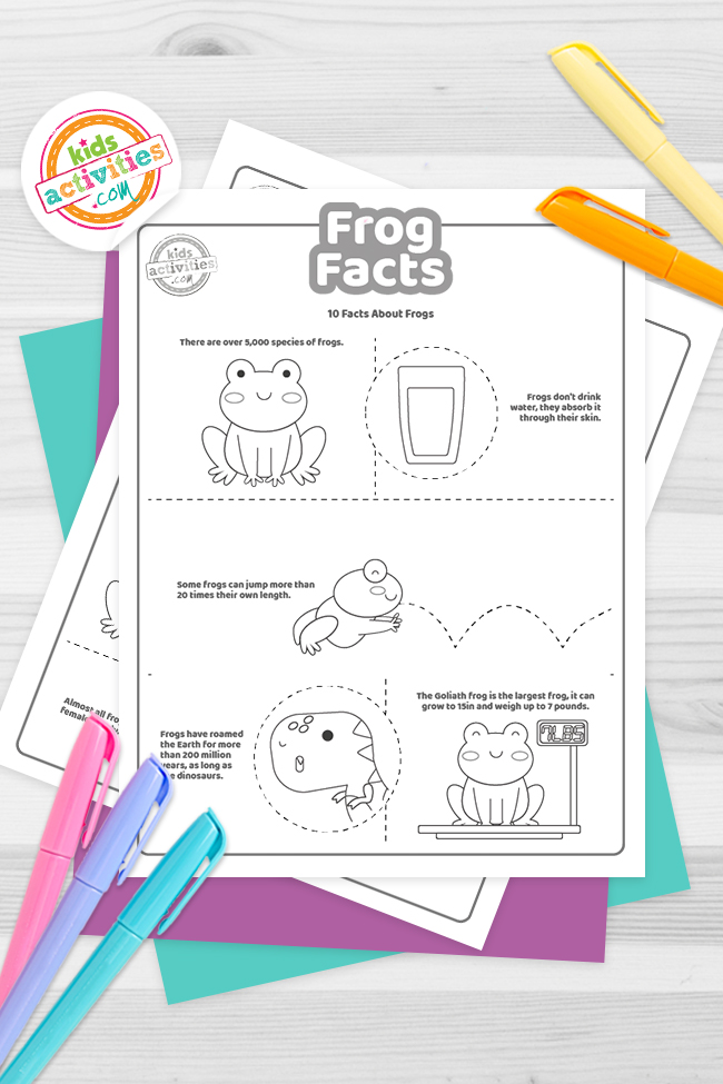 Printable fun facts about frogs for kids to print and learn kids activities blog