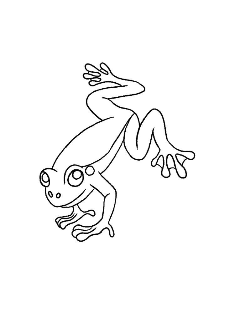 Frog printable coloring page