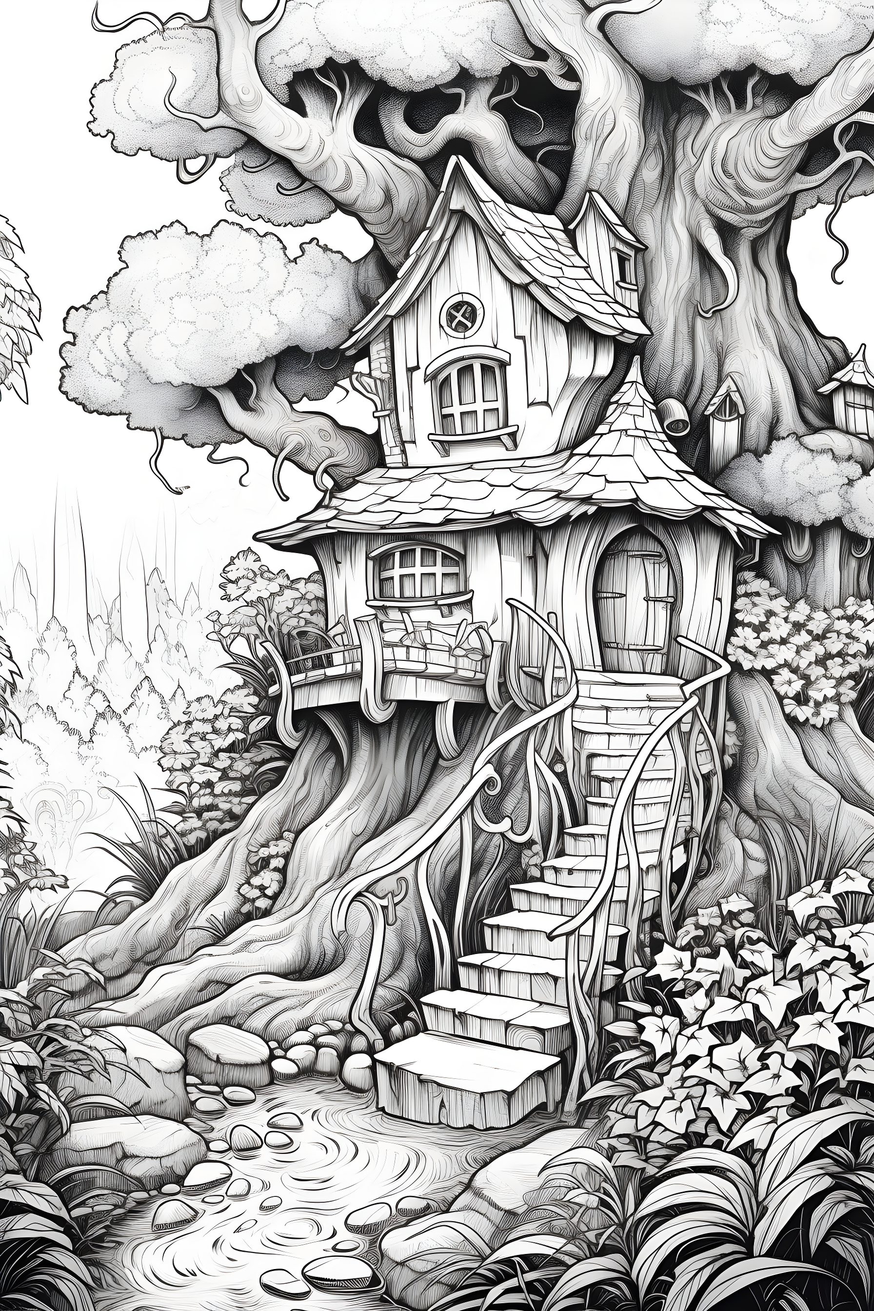 Tree house coloring page ðñðððððº