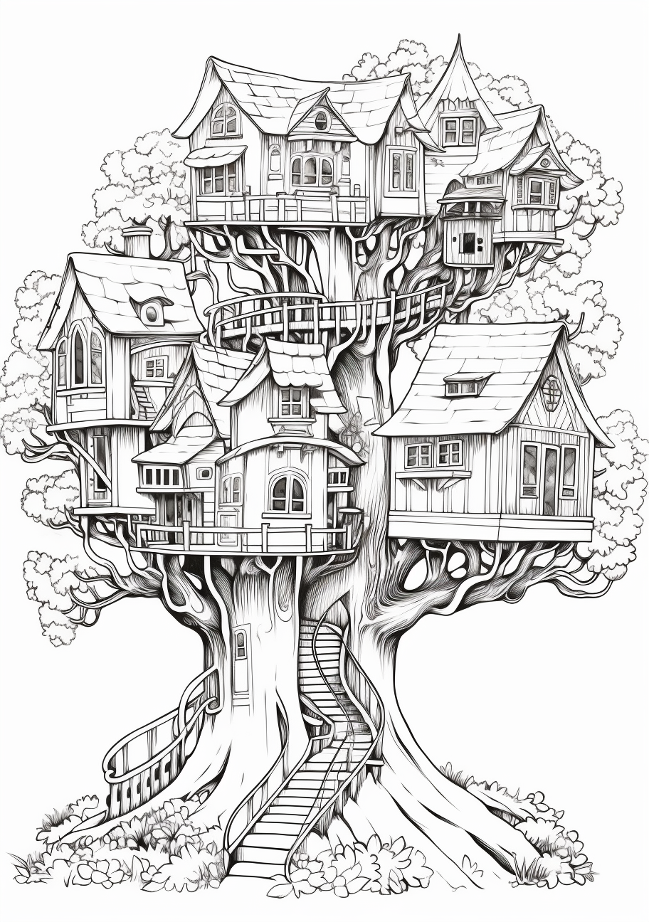 Treehouse of whimsy natures escape