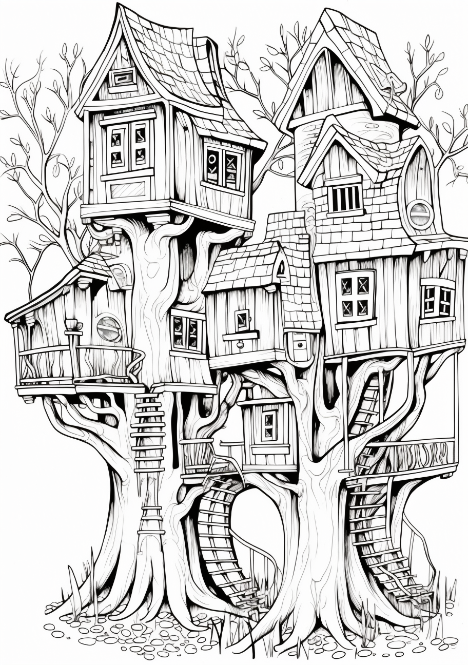 Fantasy treehouse retreat