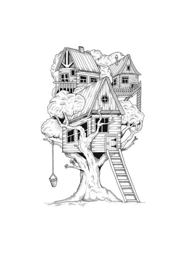 Tree house fãrbung seite