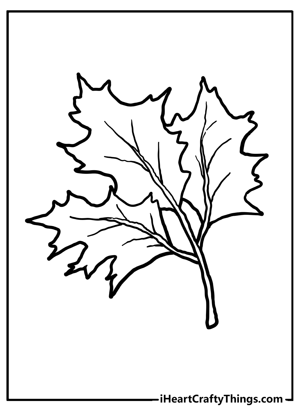 Fall leaves coloring pages free printables