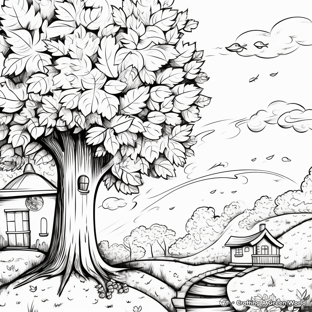 Fall coloring pages