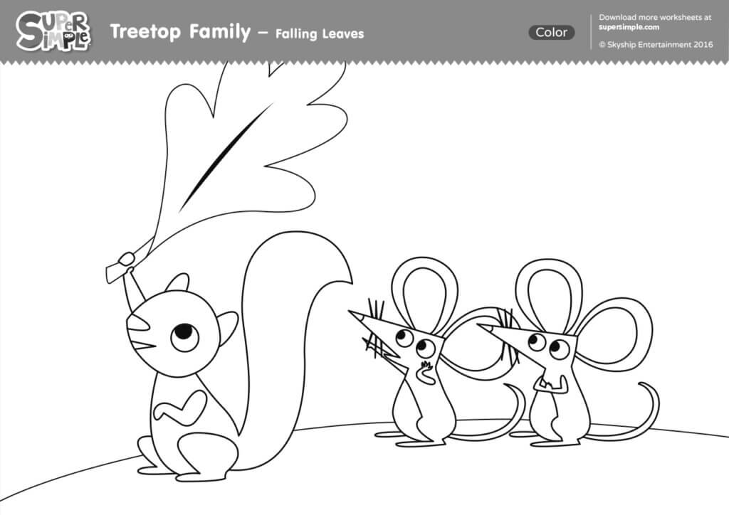 Treetop family coloring pages