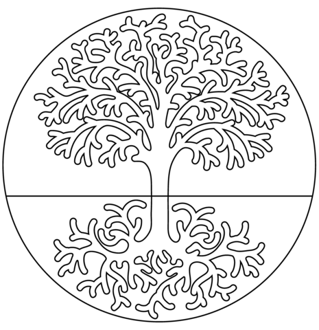 Tree of life coloring page free printable coloring pages