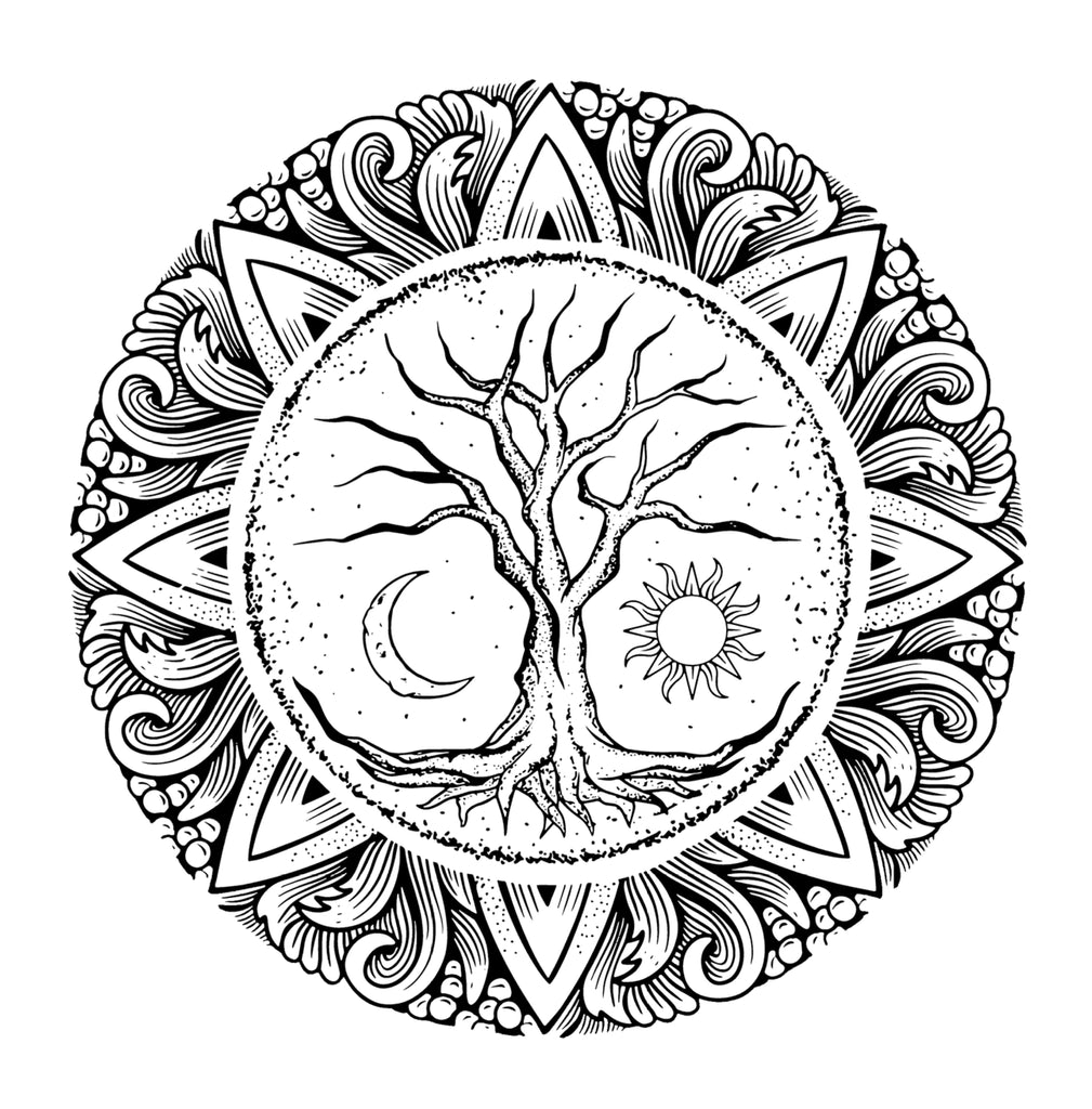 Tree of life coloring book for adults digital â monsoon publishing usa