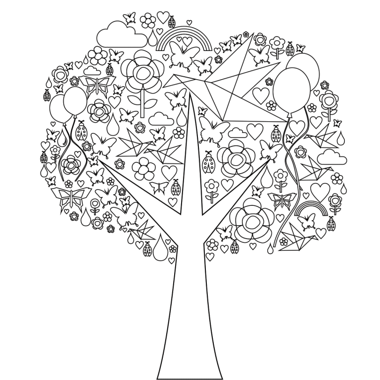 Tree of life coloring page â