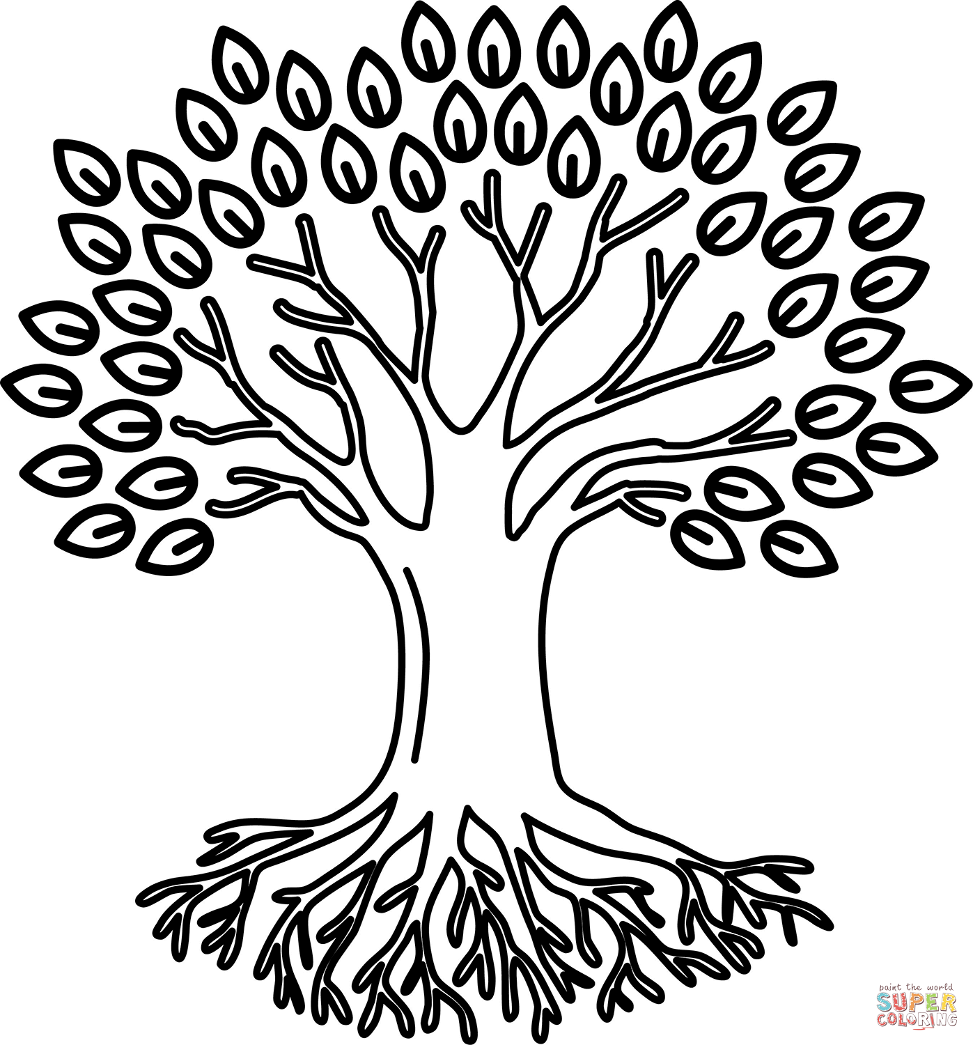 Tree of life coloring page free printable coloring pages