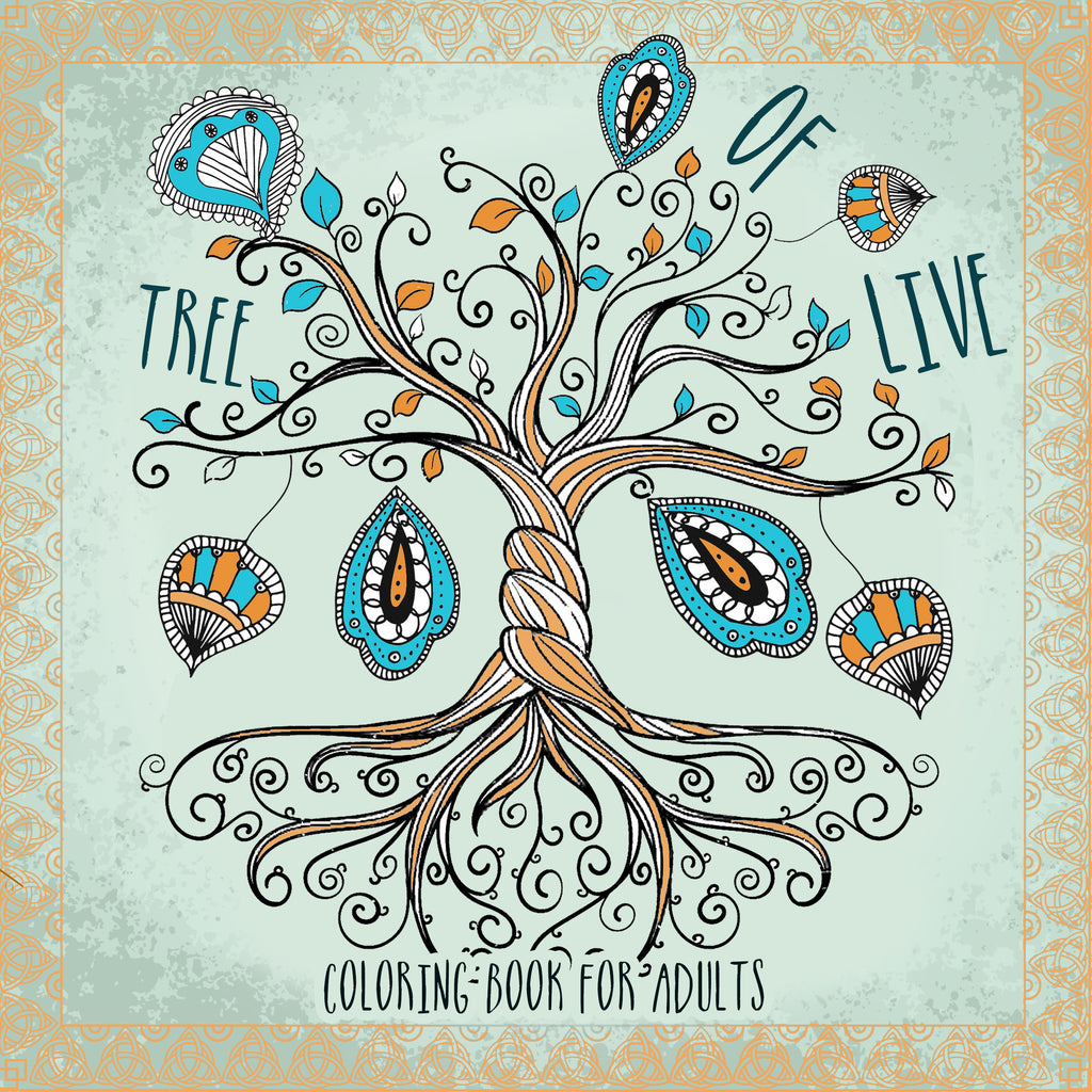 Tree of life coloring book for adults digital â monsoon publishing usa