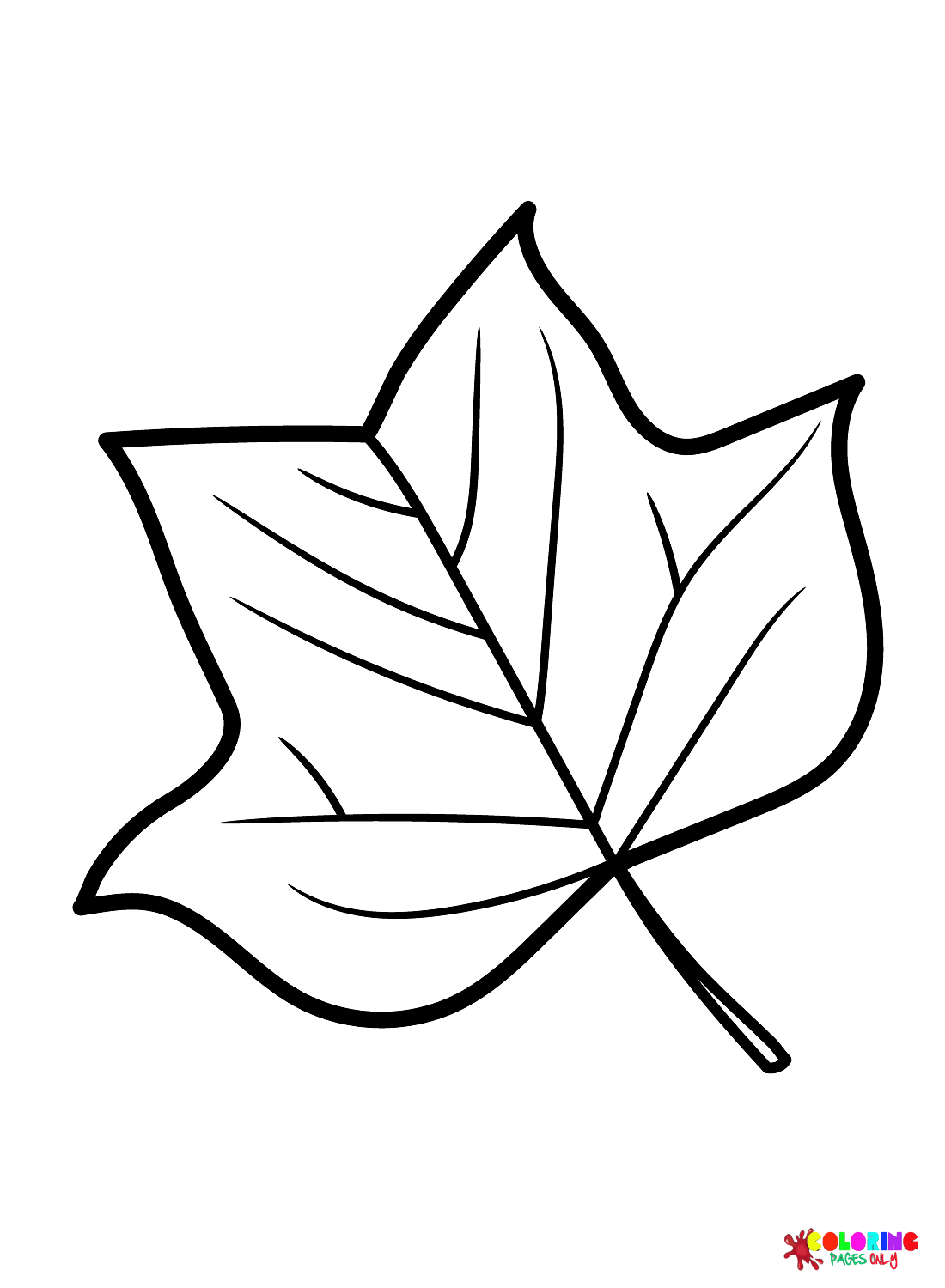 Leaves coloring pages printable for free download