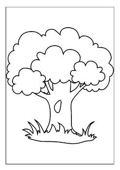 Take a journey through the woods with our printable trees coloring pages p