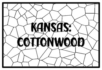 Kansas cottonwood state tree coloring pages by anisha sharma tpt