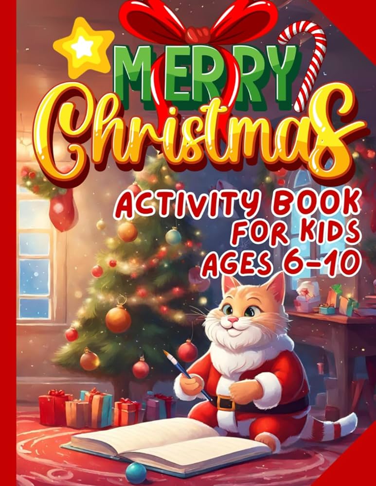 Christmas coloring and activity book for kids ages