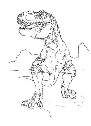 Tyrannosaurus rex coloring pages