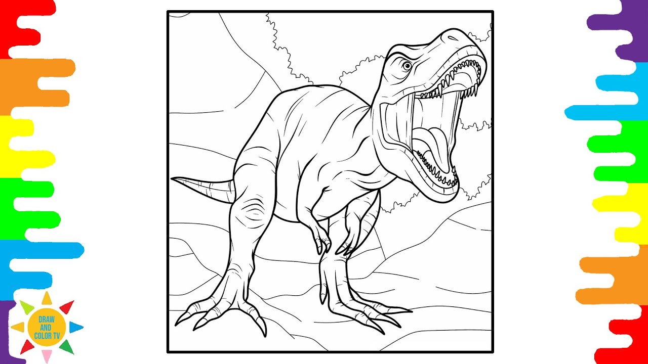 Tyrannosaurus coloring pages t