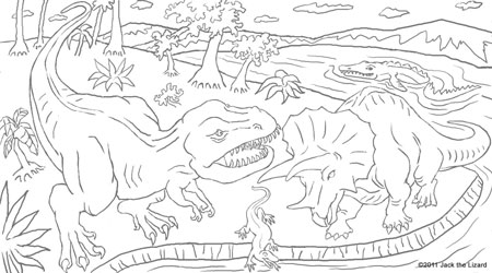 Prehistoric animal coloring pages