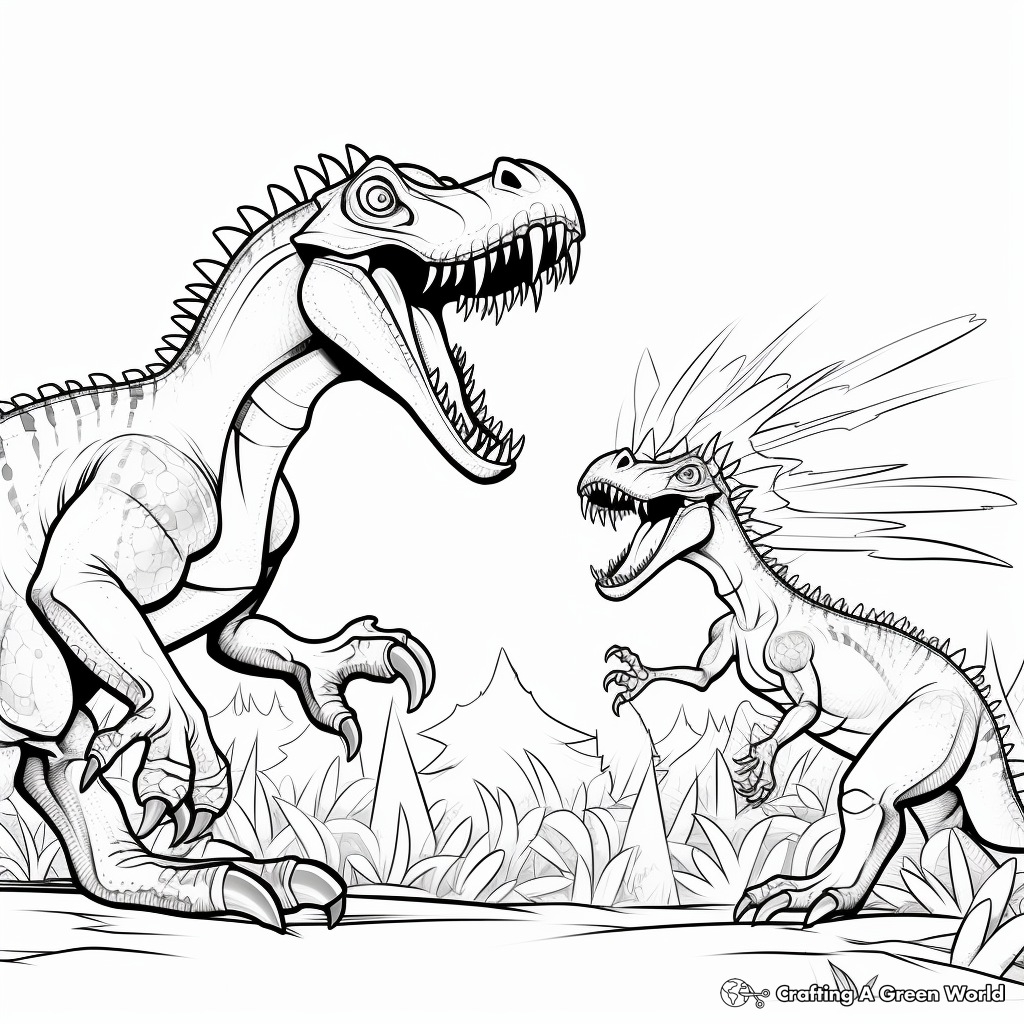 Spinosaurus vs t