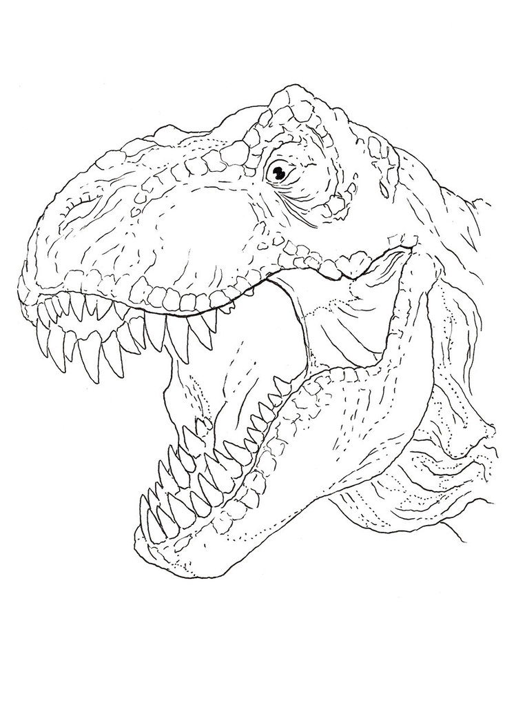 Trex coloring pages