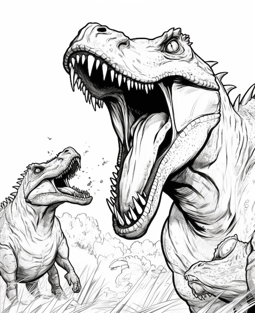 Page t rex cartoon drawing images