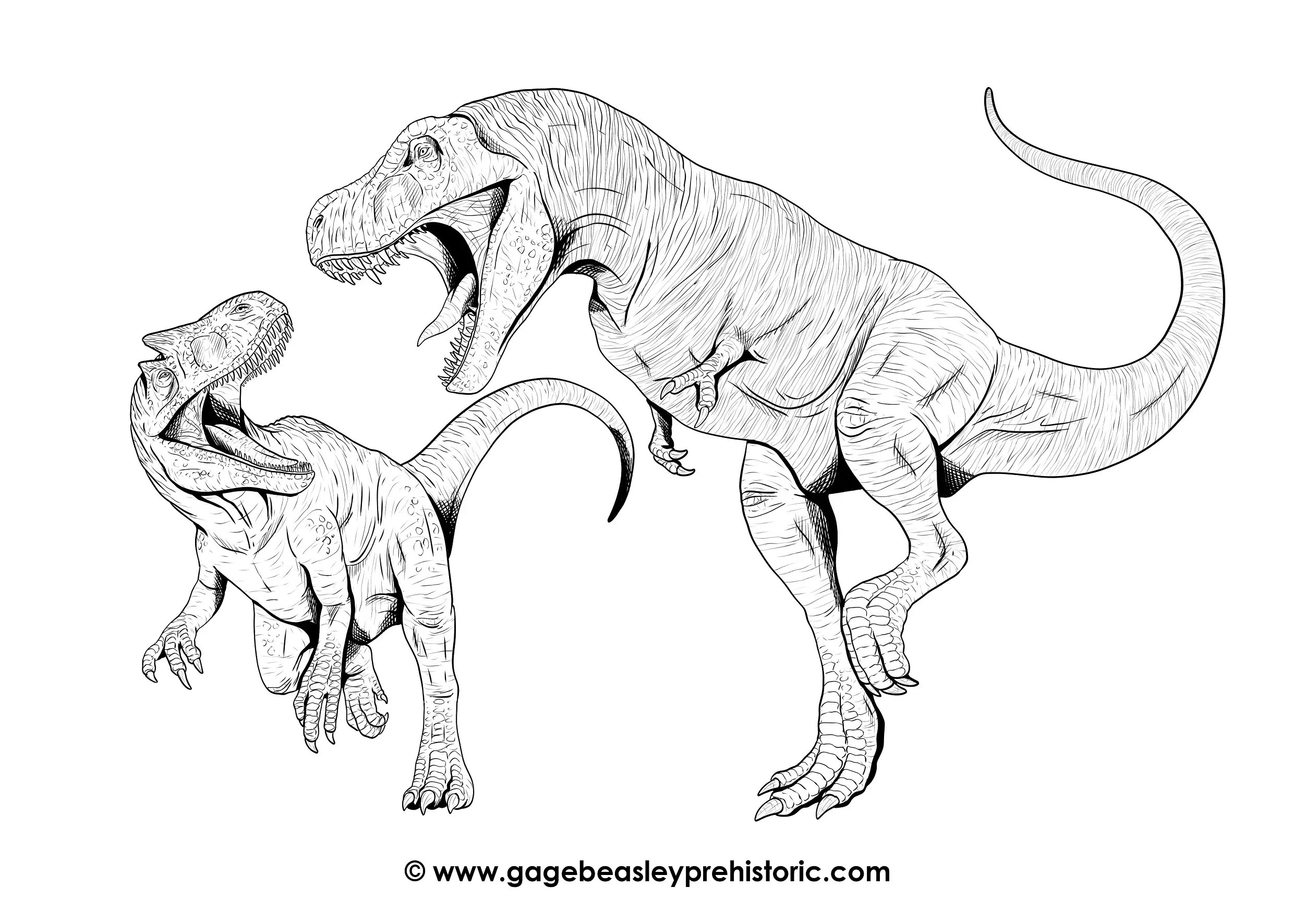 Allosaurus vs t