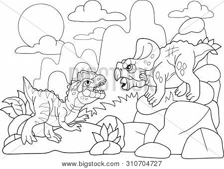 Fight prehistoric vector photo free trial bigstock