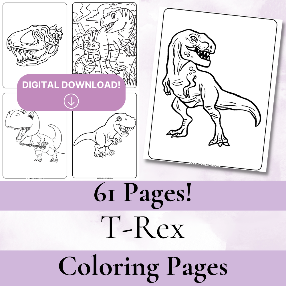 T rex coloring pages