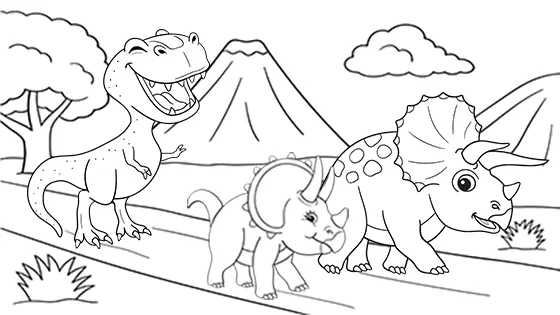 Tyrannosaurus coloring pages for kids free pdfs