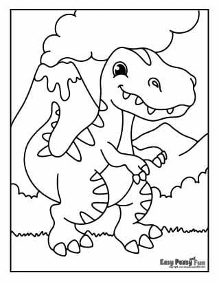 Dinosaur coloring pages