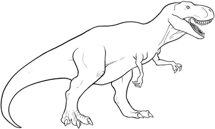 Trex coloring pages