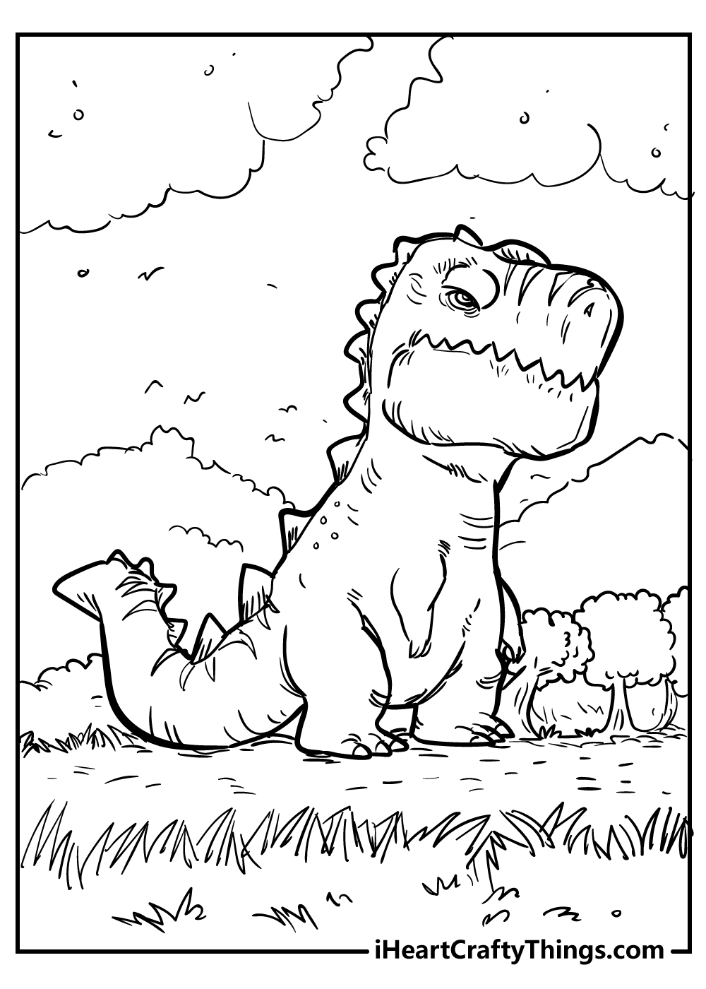 Tyrannosaurus coloring pages free printables