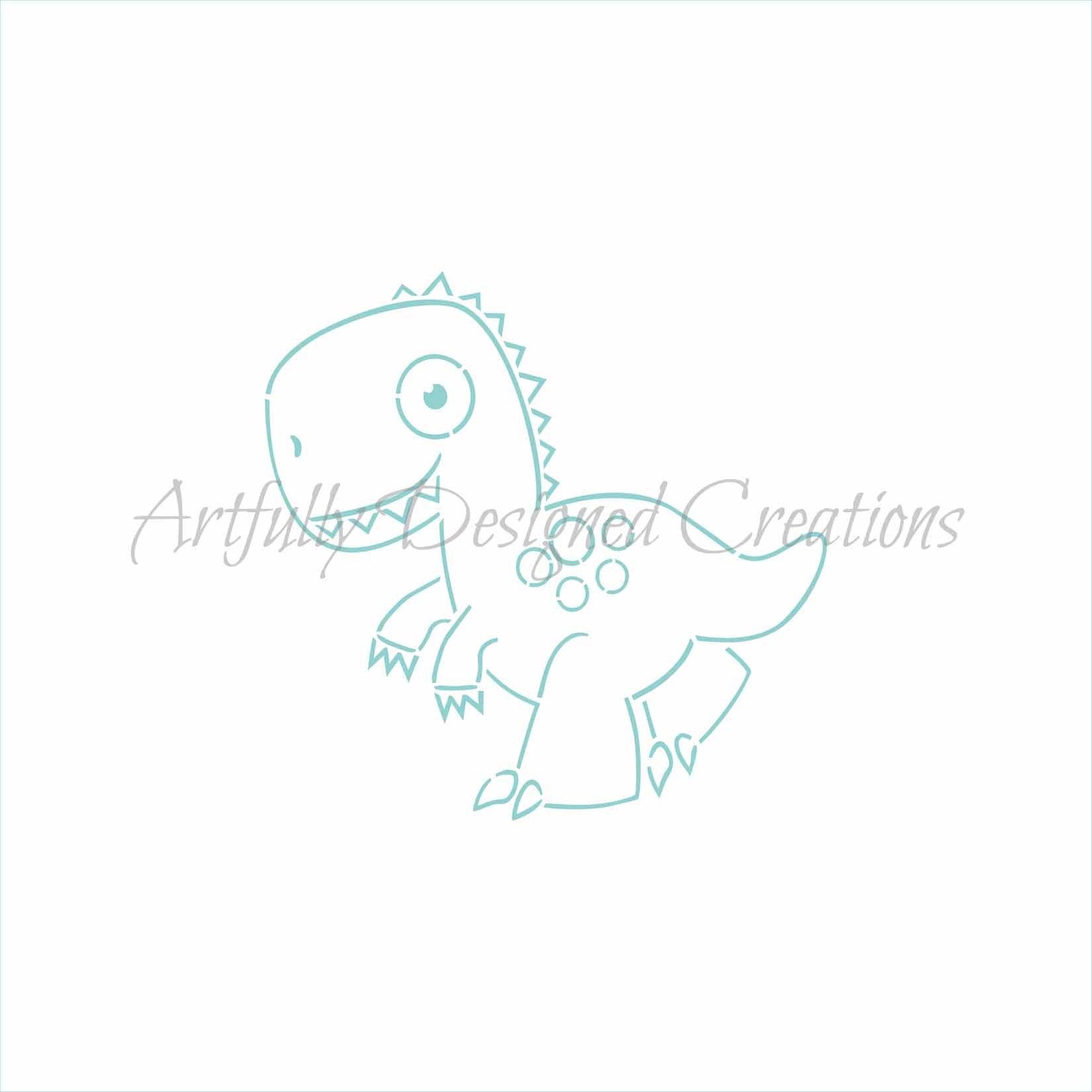 Pyo t rex stencil bees baked art supplies and artfully designed creations