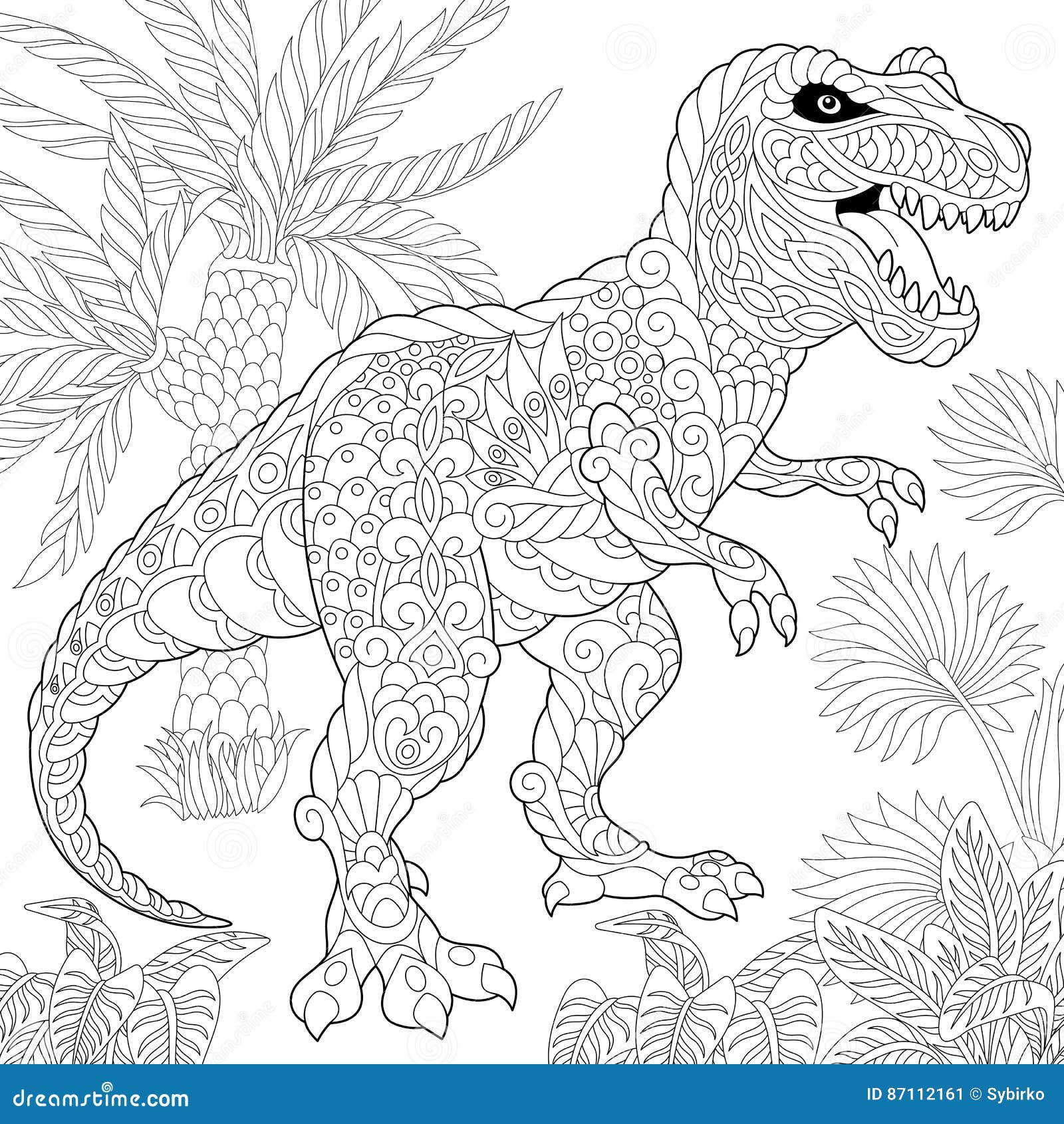 T rex line drawing stock illustrations â t rex line drawing stock illustrations vectors clipart