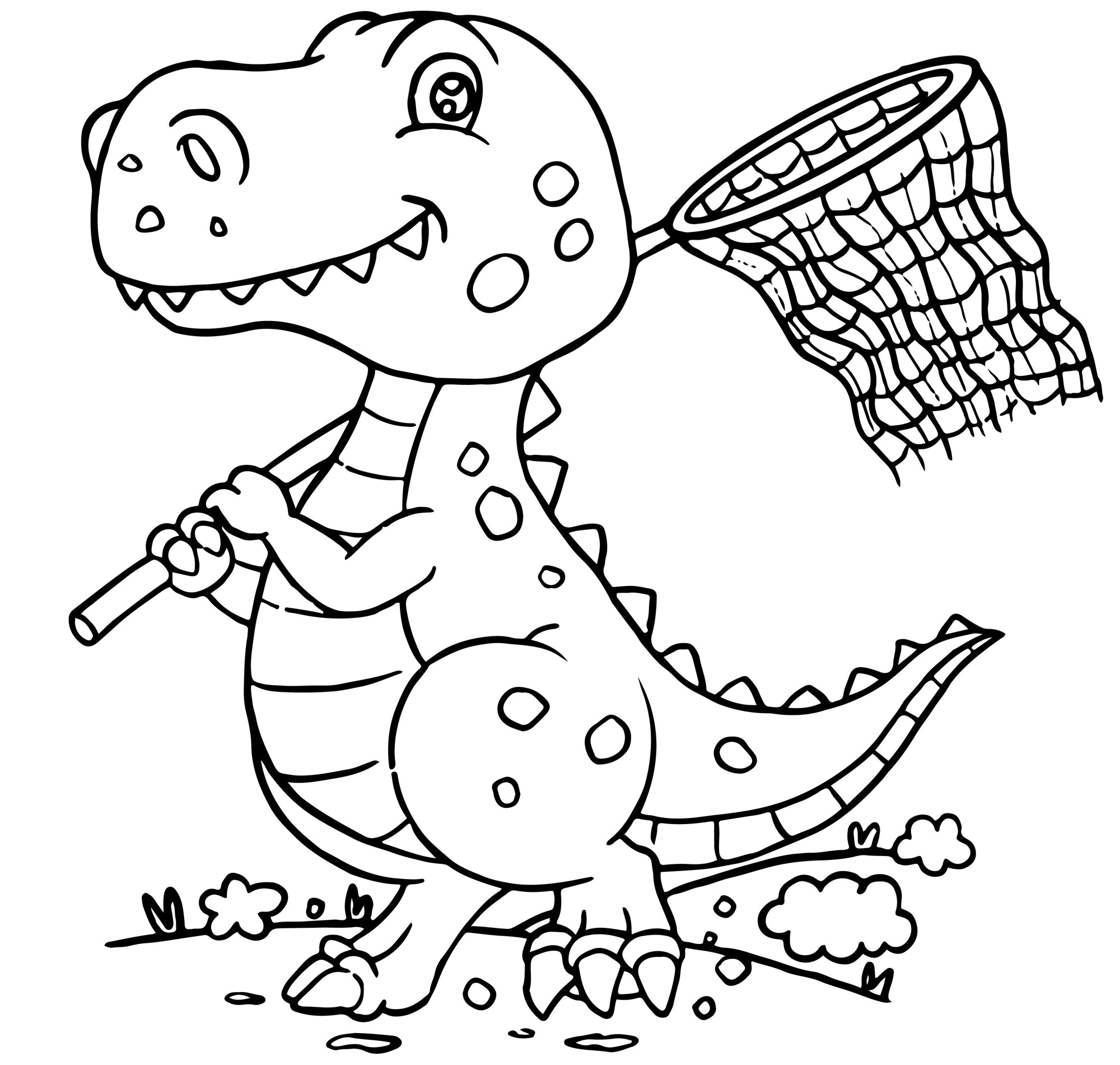 Free dinosaur coloring pages