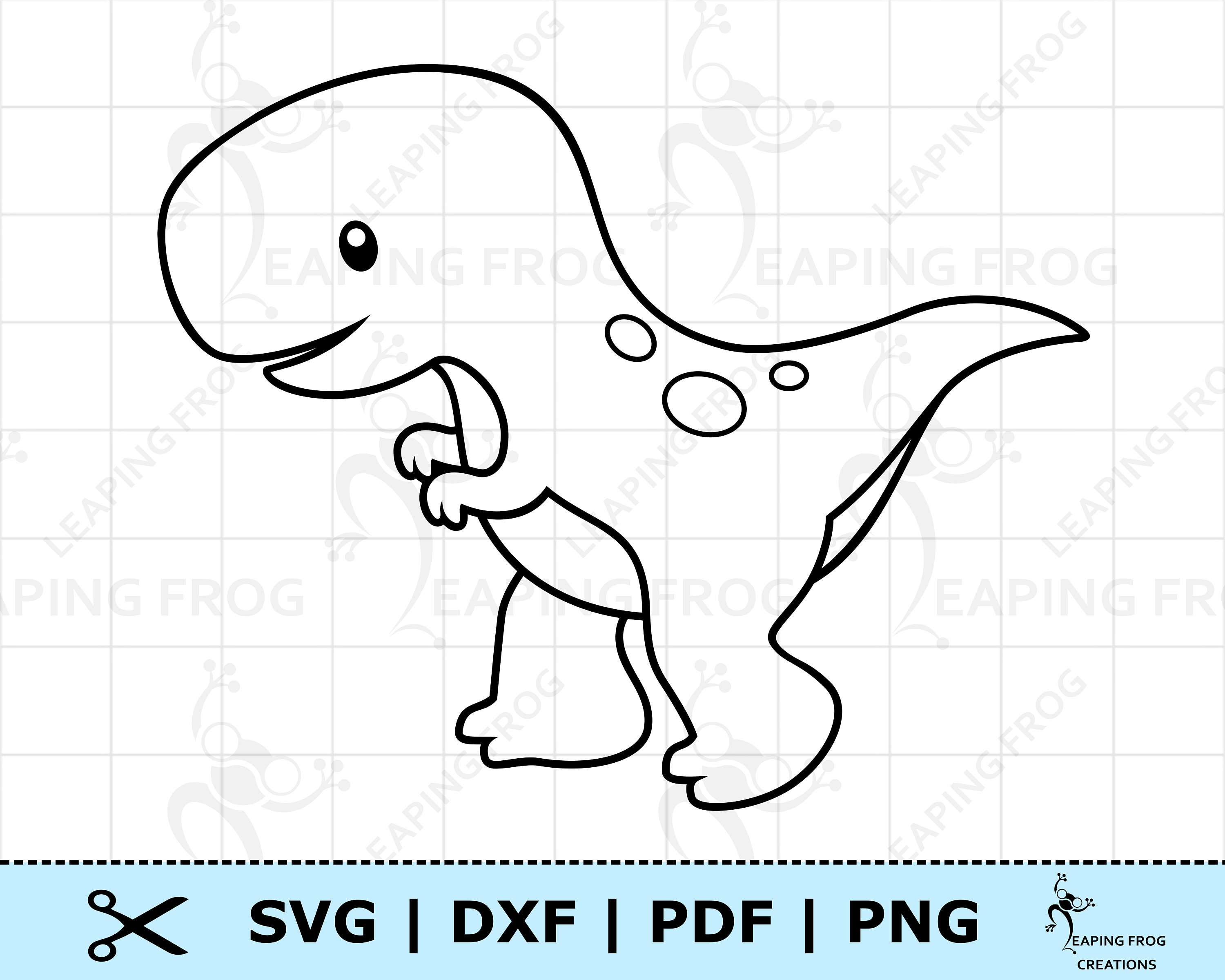 Cute baby dinosaur svg png dxf eps t