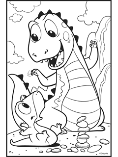 Dinosaur free coloring pages