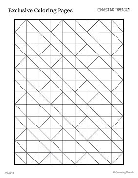 Half square triangles coloring page