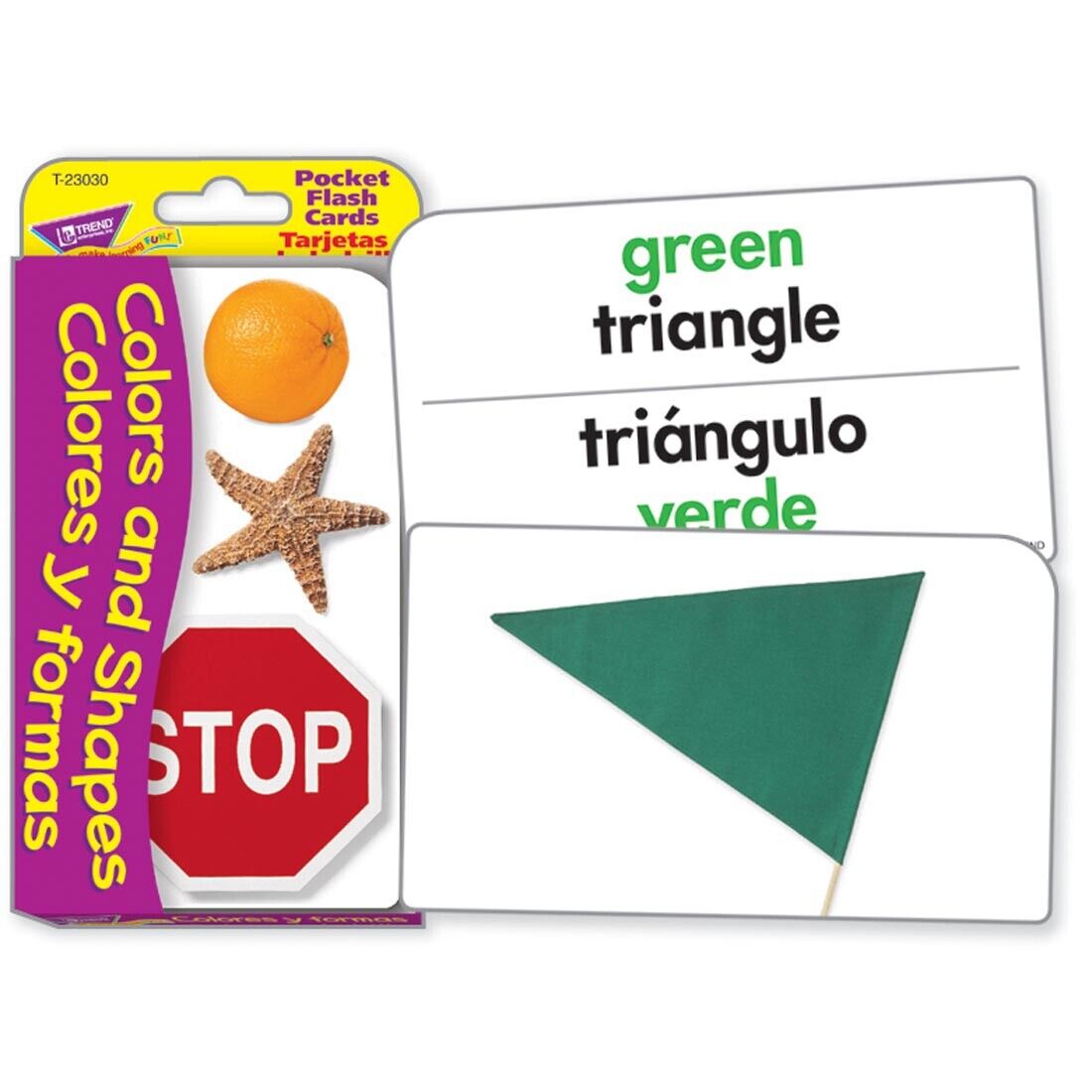 Trend colors and shapescolores y formas pocket flash cards