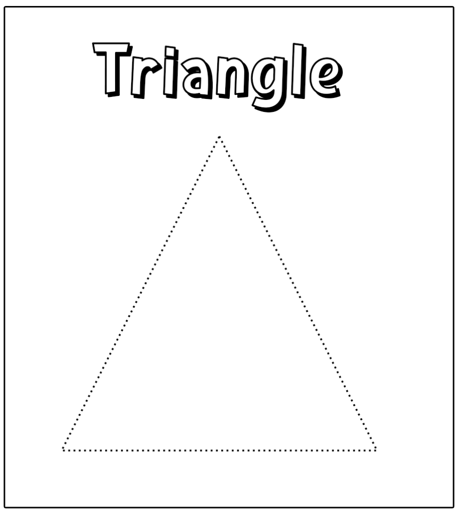 Trace color shape flash cards printable shape flash cards