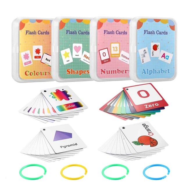 Kid monteori baby learn englih word card flahcard cognitive educational toy picture memorie game gift for