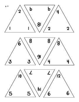 Math triangle flash cards fact families addition and subtraction facts subtraction facts flashcards math flash cards