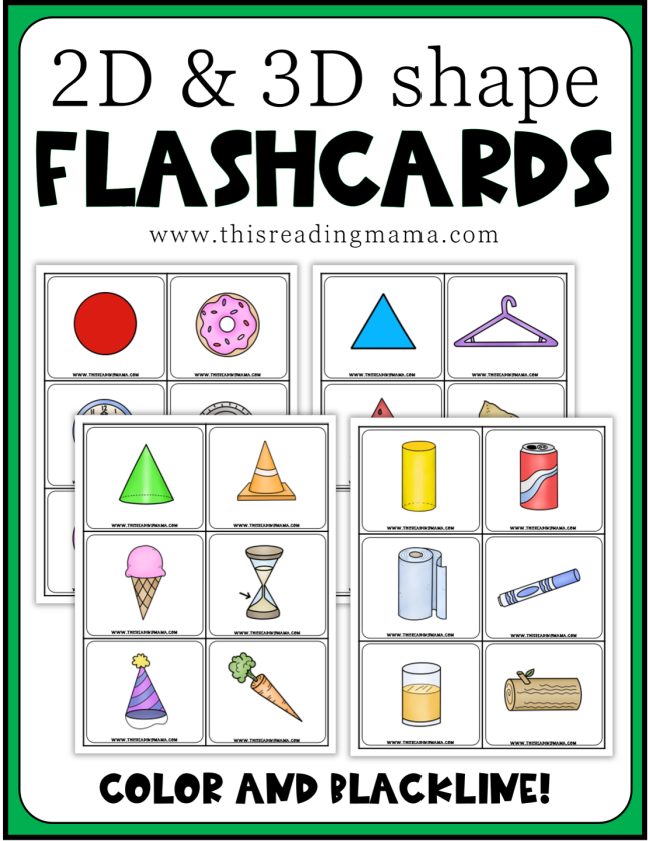 D and d shape flashcards