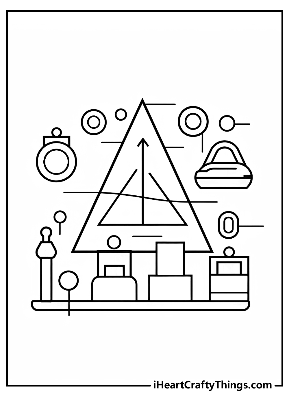 Geometric coloring pages free printables