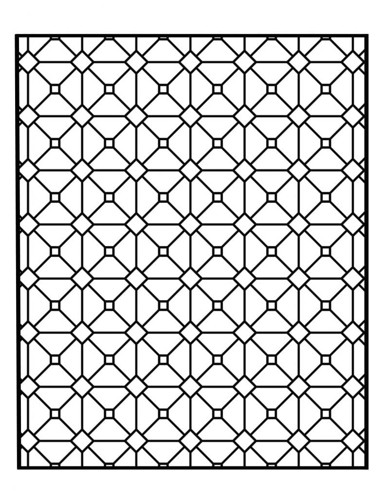 Coloring pages squares and triangles geometric coloring page