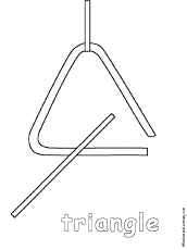 Triangle coloring page