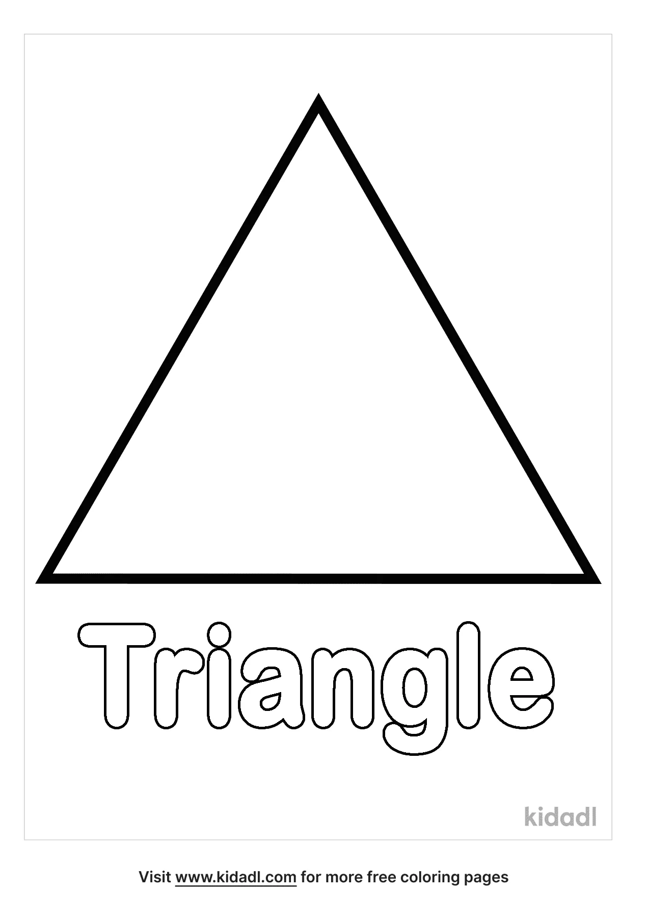 Free triangle coloring page coloring page printables