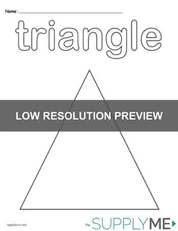 Triangle coloring page