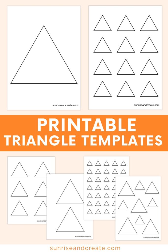 Free printable triangle templates