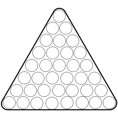 Triangle dot art coloring page free printable coloring pages