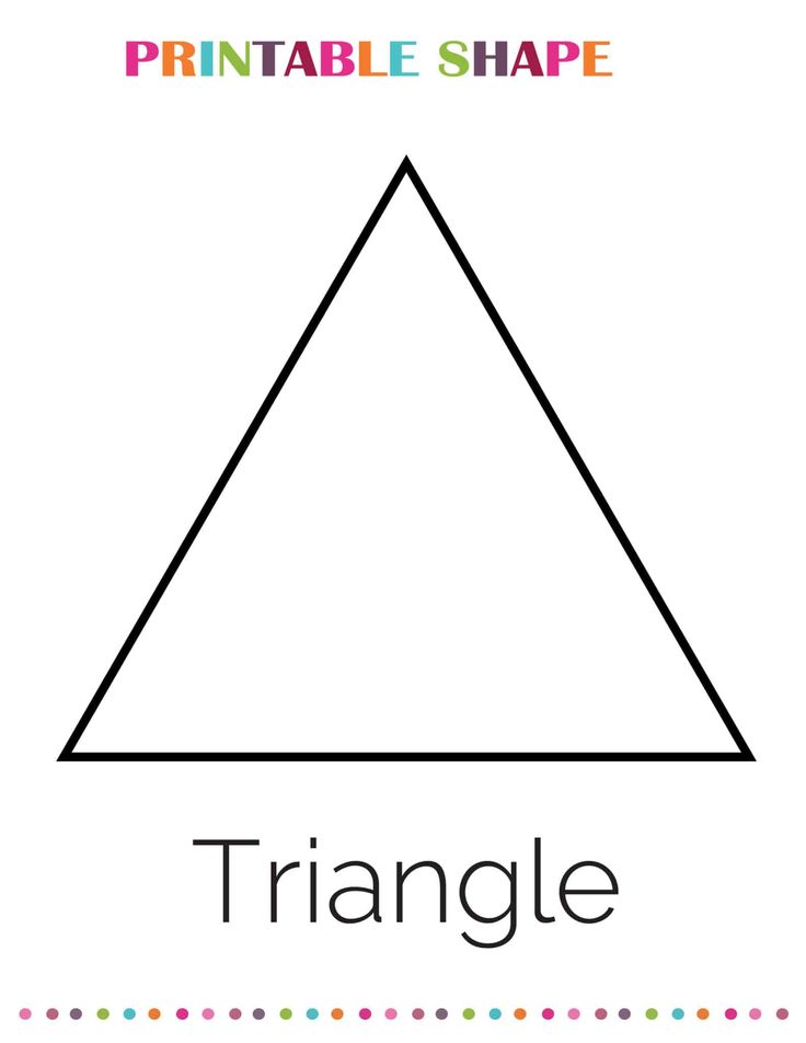 Free printable triangle shape printable shapes shapes for kids shapes preschool printables